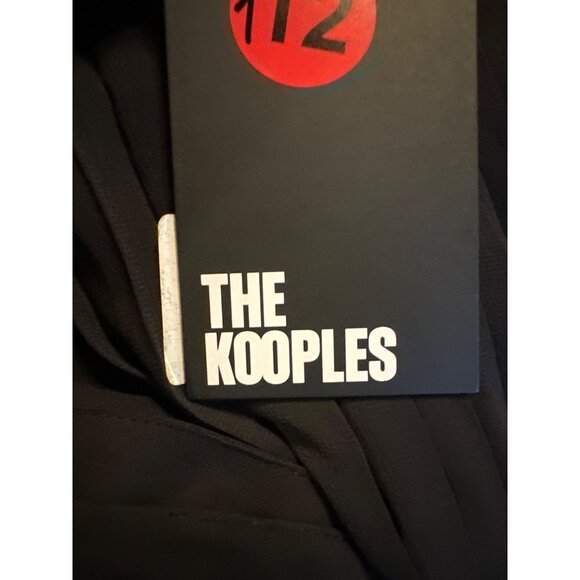 The Kooples Black Lace Detailed Dress Elegant Long Sleeves MSRP $415 US M - Picture 9 of 14